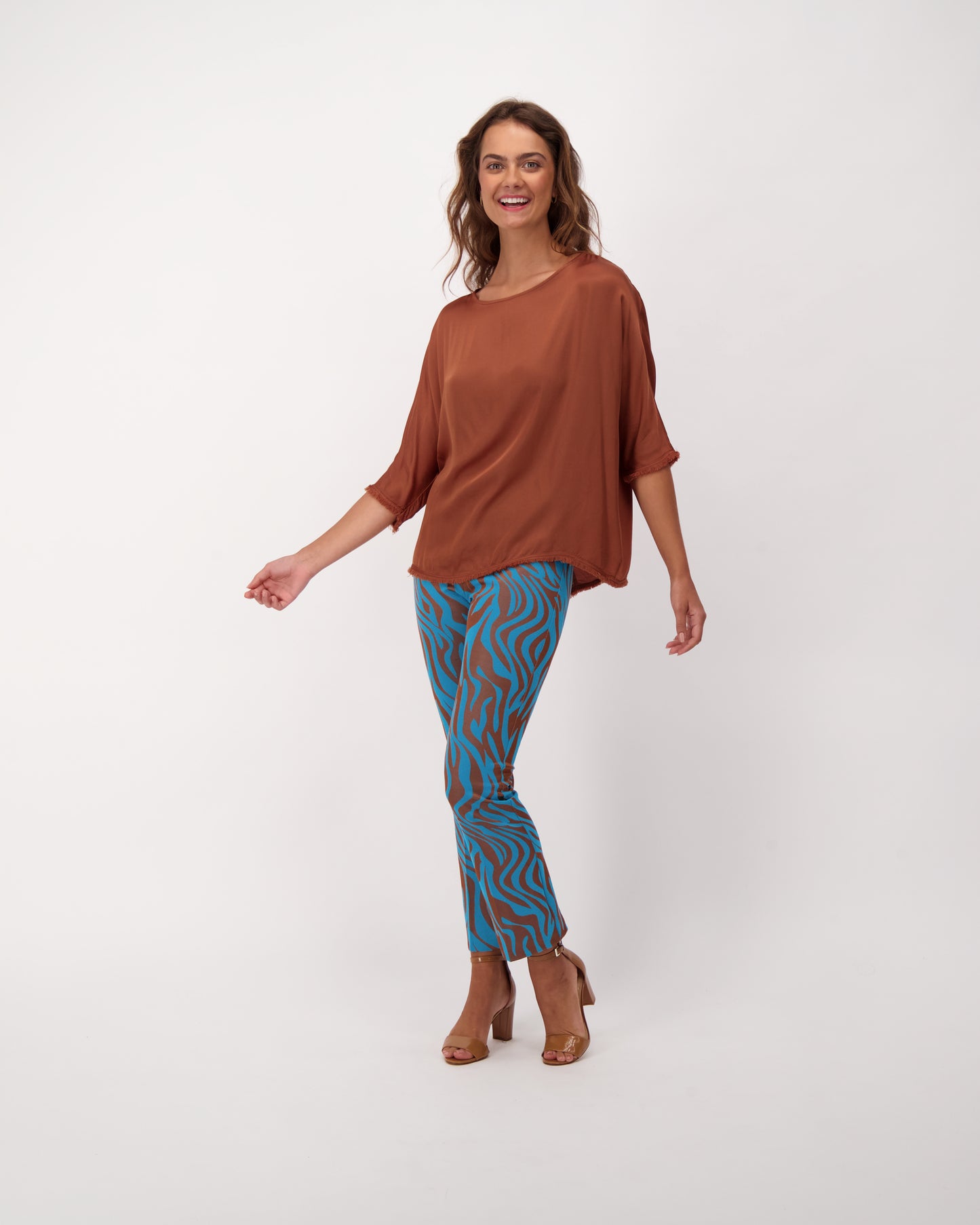 Lush Brown Blouse