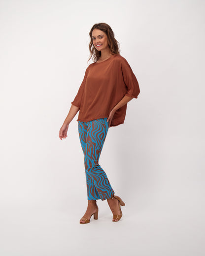Lush Brown Blouse